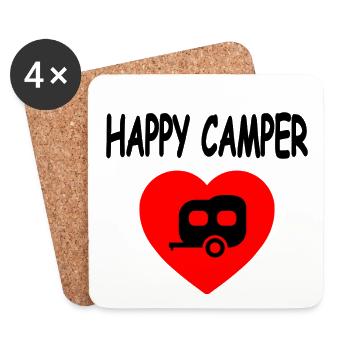 Camper - Coasters (set of 4) - white - Front