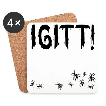 Igitt Ameisen - Untersetzer (4er-Set) - Weiß - Vorne