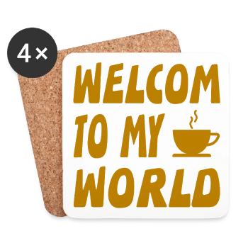 Coffee - Coasters (set of 4) - white - Front