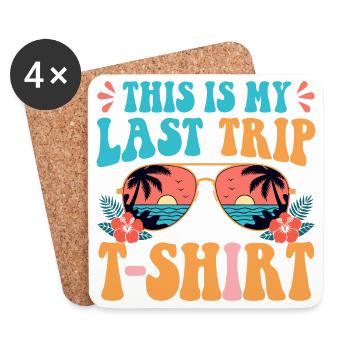 This Is My Last Trip Retro Vacation - Coasters (set of 4) - white - Front