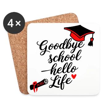Abitur - Coasters (set of 4) - white - Front