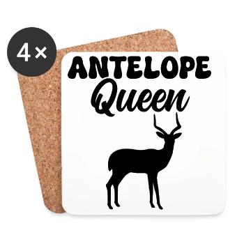 Antilope Safari Wildtiere - Untersetzer (4er-Set) - Weiß - Vorne