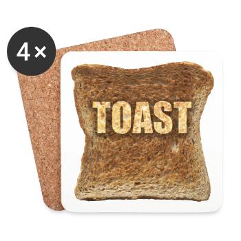 toast - Coasters (set of 4) - white - Front