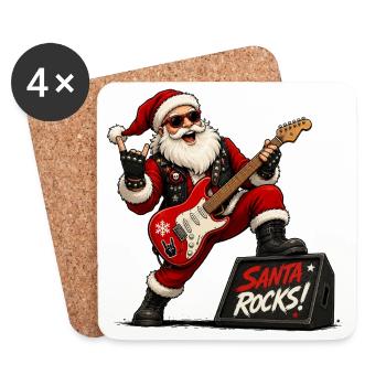 Santa Rocks - Coasters (set of 4) - white - Front