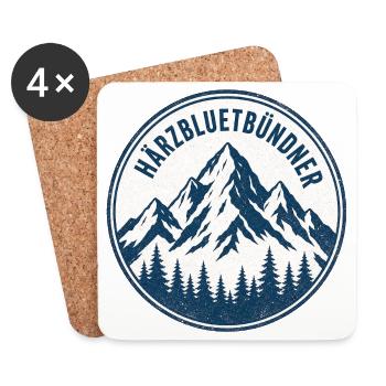 Graubünden - Coasters (set of 4) - white - Front