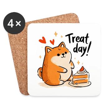 Treat Day! - Coasters (set of 4) - white - Front