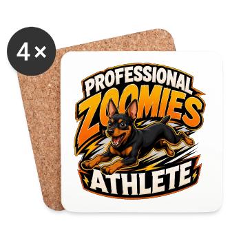 Miniature Pinscher - Coasters (set of 4) - white - Front