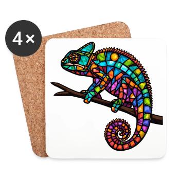 Show off your colors - Coasters (set of 4) - white - Front