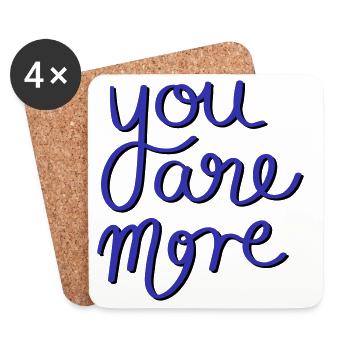 You are more - Coasters (set of 4) - white - Front