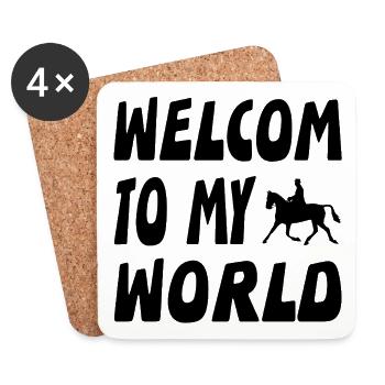 horses - Coasters (set of 4) - white - Front