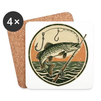 Petri Heil - Coasters (set of 4) - white - Front