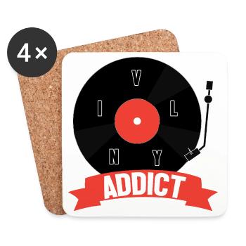 Vinyl - Coasters (set of 4) - white - Front