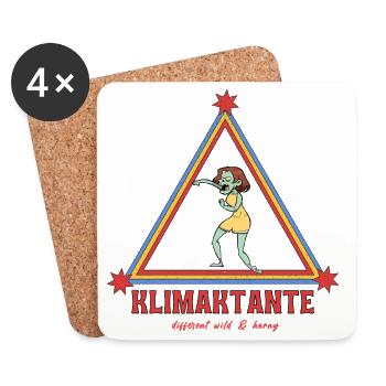 Climactic Zombie Triangle - Coasters (set of 4) - white - Front