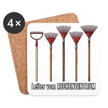 Gärtner Rechenzentrum - Untersetzer (4er-Set) - Weiß - Vorne