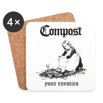 Compost - Untersetzer (4er-Set) - Weiß - Vorne