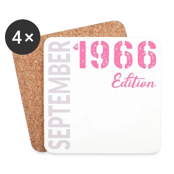60e anniversaire, septembre 1966 - Dessous de verre (lot de 4) - blanc - Devant