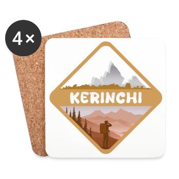 Cadeau pour Kerinchi - Dessous de verre (lot de 4) - blanc - Devant