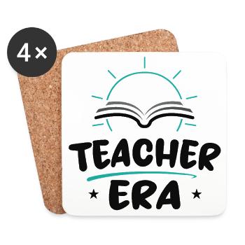 Teacher Era | Teaching Life Shirt - Coasters (set of 4) - white - Front