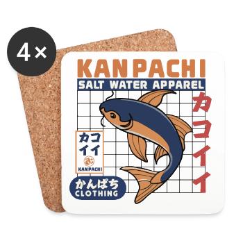 Kanpachi Salzwasser Apparel - Untersetzer (4er-Set) - Weiß - Vorne