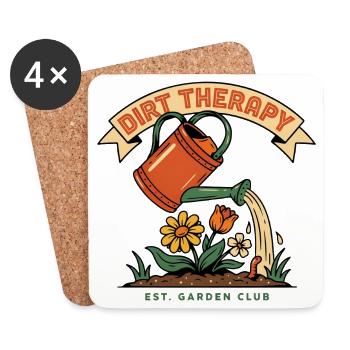 gardening - Coasters (set of 4) - white - Front