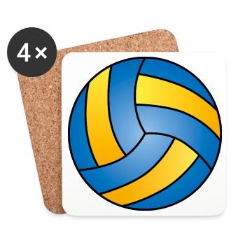 Handball Ball Sports Handball Fan Ball - Coasters (set of 4) - white - Front