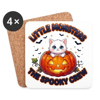 Little Monsters The Spooky Crew - Coasters (set of 4) - white - Front