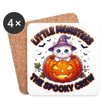 Little Monsters The Spooky Crew - Coasters (set of 4) - white - Front