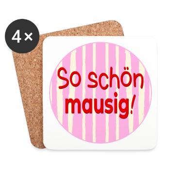 SO SCHÖN MAUS - Untersetzer (4er-Set) - Weiß - Vorne