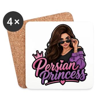 Persian princess Glamour - Untersetzer (4er-Set) - Weiß - Vorne