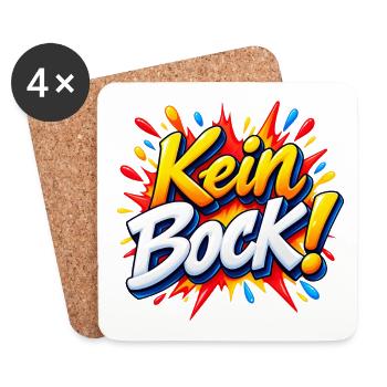 Kein Bock Comic Explosion - Untersetzer (4er-Set) - Weiß - Vorne