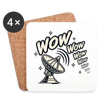 Wow Wow Wow Signal - Untersetzer (4er-Set) - Weiß - Vorne
