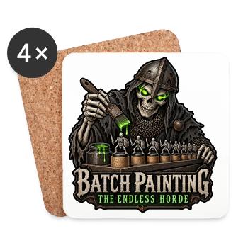 Batch Painting – The Endless Horde Skelett - Untersetzer (4er-Set) - Weiß - Vorne