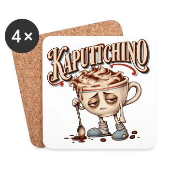 Kaputtchino - Untersetzer (4er-Set) - Weiß - Vorne