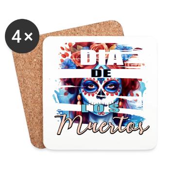 La Catrina  - Untersetzer (4er-Set) - Weiß - Vorne