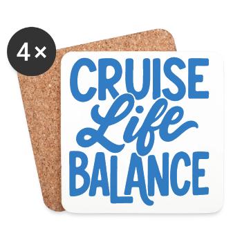Cruise Life Balance - Untersetzer (4er-Set) - Weiß - Vorne