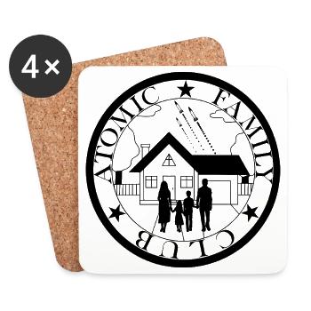 Atomic Family Club - Untersetzer (4er-Set) - Weiß - Vorne