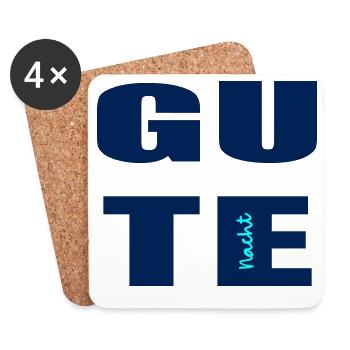Gute Nacht - Untersetzer (4er-Set) - Weiß - Vorne