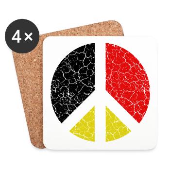 Germany Deutschland  - Untersetzer (4er-Set) - Weiß - Vorne
