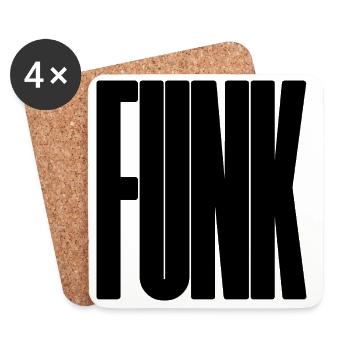 Bold Funk Music Logo - Untersetzer (4er-Set) - Weiß - Vorne