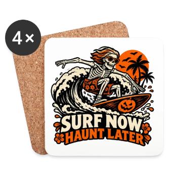 Surf Now Haunt Später - Untersetzer (4er-Set) - Weiß - Vorne