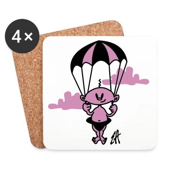 bébé - Dessous de verre (lot de 4) - blanc - Devant