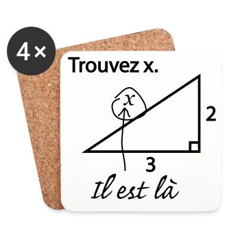 Find x - Coasters (set of 4) - white - Front