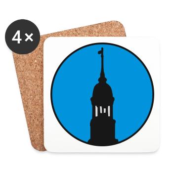 Hamburger Michel Hamburg - Untersetzer (4er-Set) - Weiß - Vorne