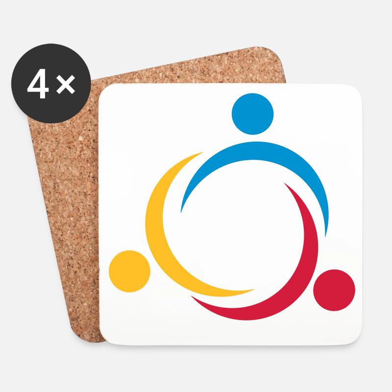 6061912 120363571 diversity2 - Untersetzer (4er-Set) - Weiß
