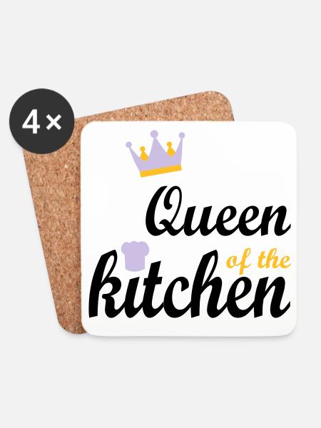 Kochen - Untersetzer (4er-Set) - Weiß