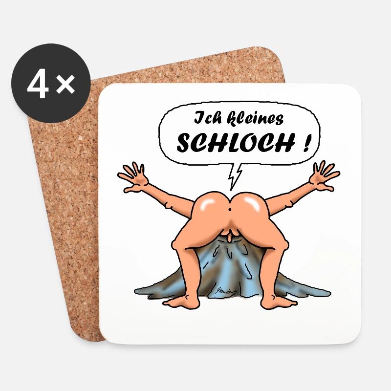 Schloch 1 - Coasters (set of 4) - white