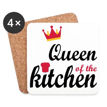 kochen - Untersetzer (4er-Set) - Weiß - Vorne