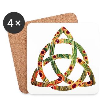 Celtic symnol 2 e 110 - Coasters (set of 4) - white - Front