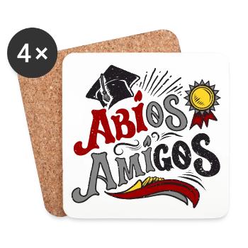 ABIOS AMIGOS. High School. achèvement - Dessous de verre (lot de 4) - blanc - Devant