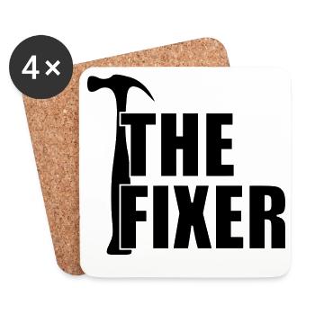 The Fixer ! - Dessous de verre (lot de 4) - blanc - Devant